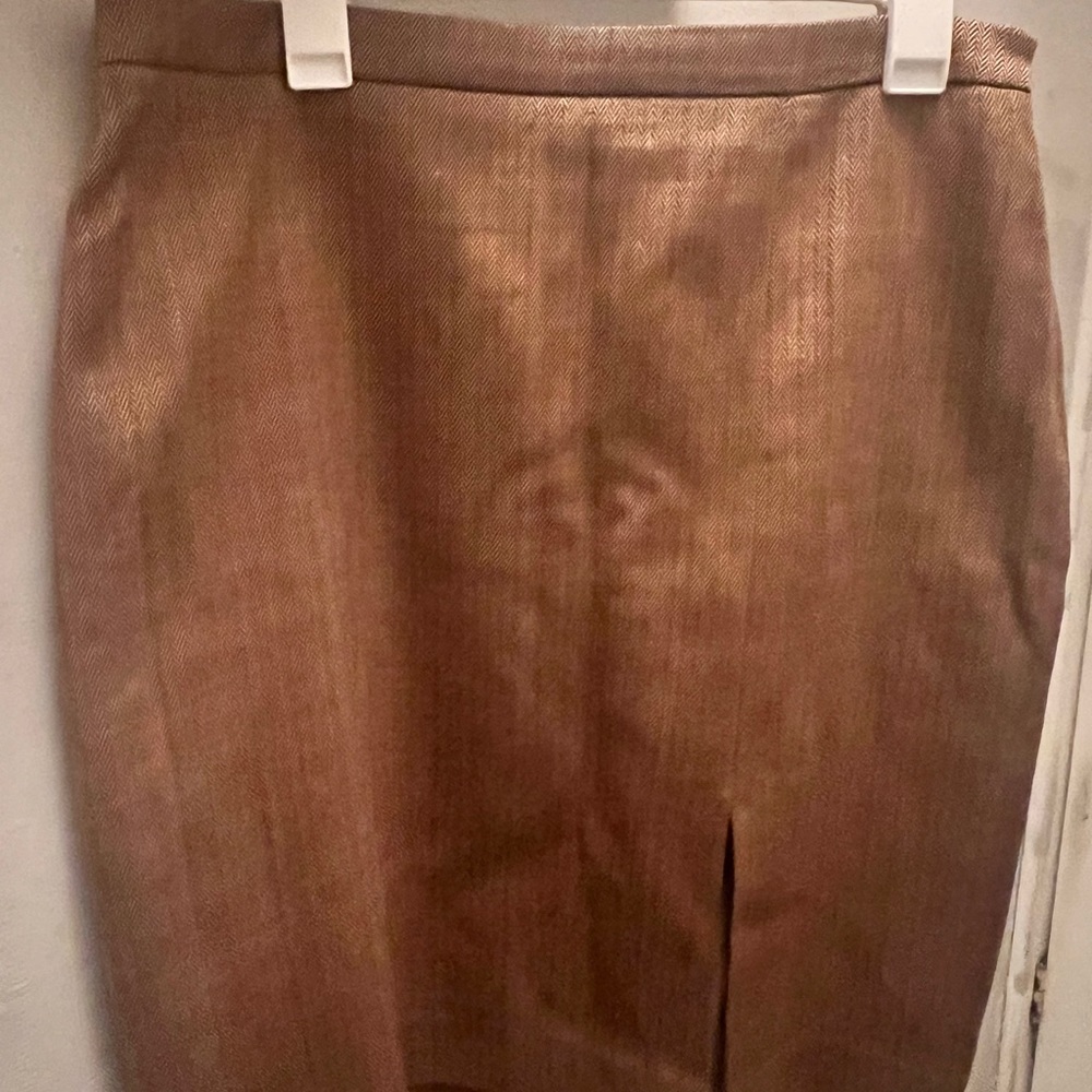 🤎2/15 Anne Klein straight brown skirt